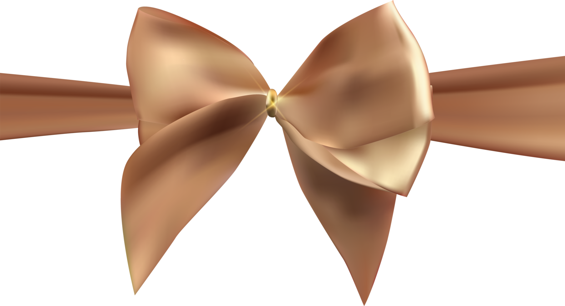 beige gold bow png