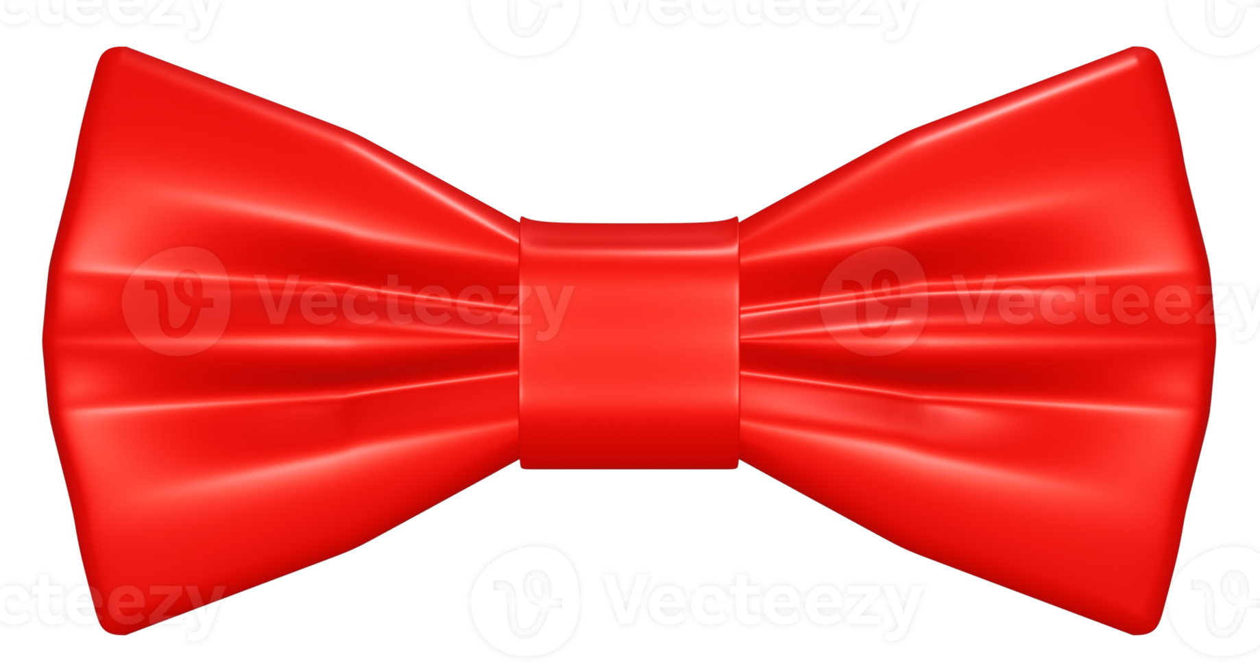 recorte realista de gravata borboleta vermelha 3d 8477273 PNG