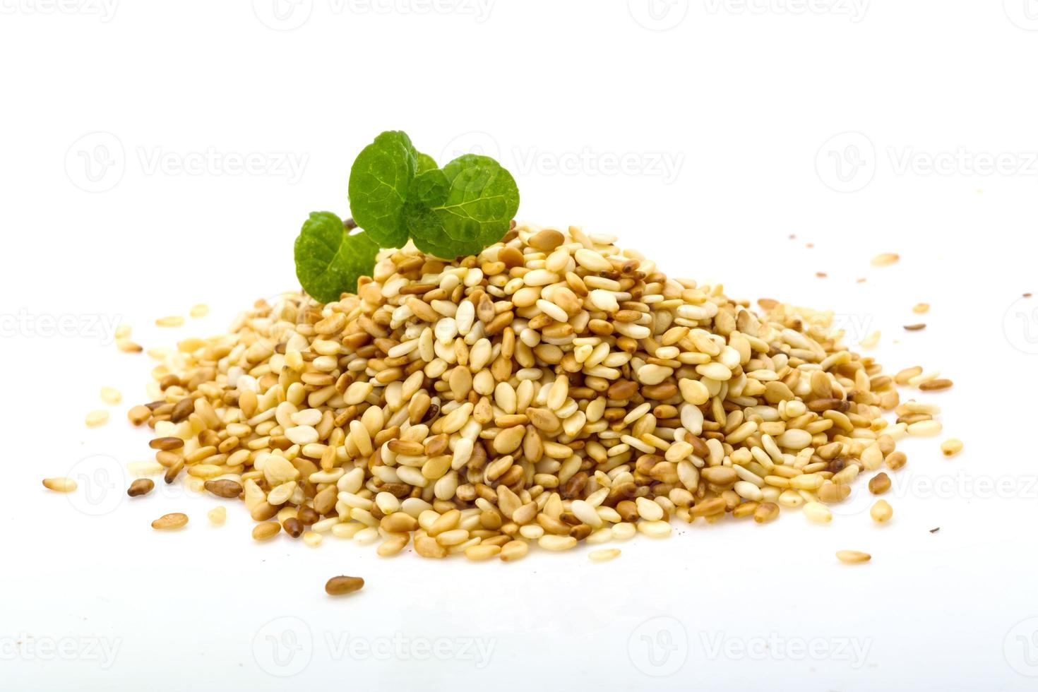 Roasted sesame seeds photo