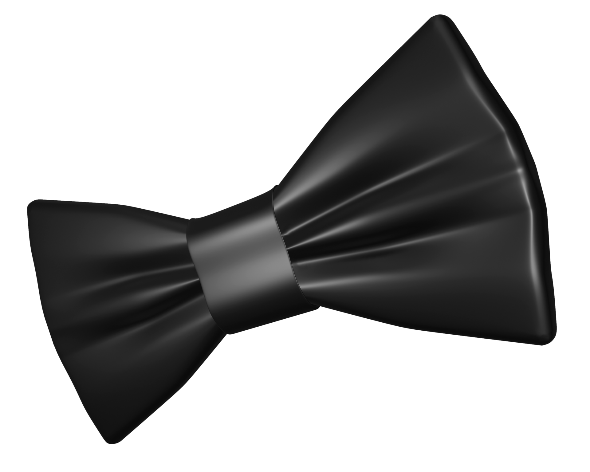 Realistic 3D Black bow tie cutout 8477457 PNG