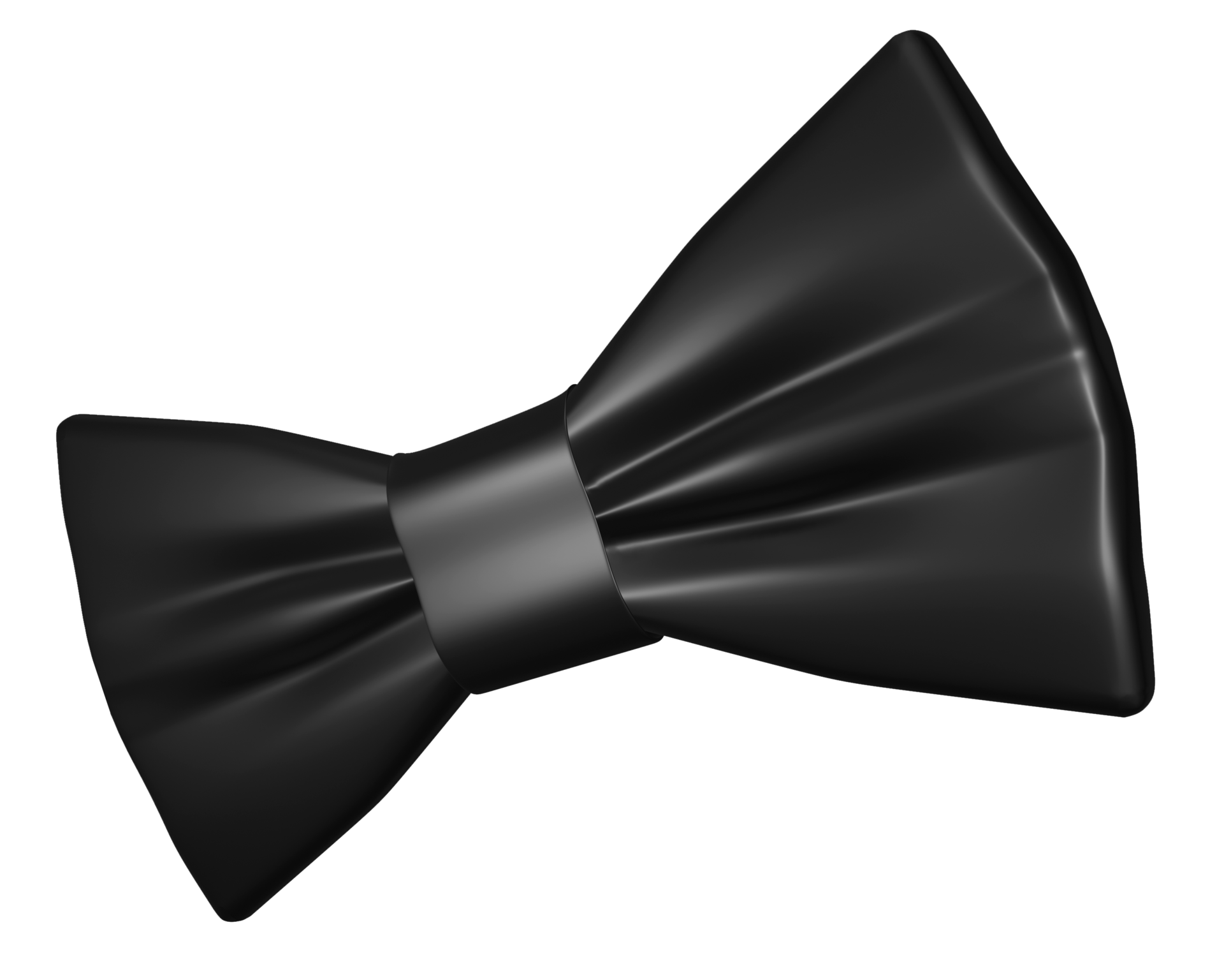 Realistic 3D Black bow tie cutout 8477457 PNG