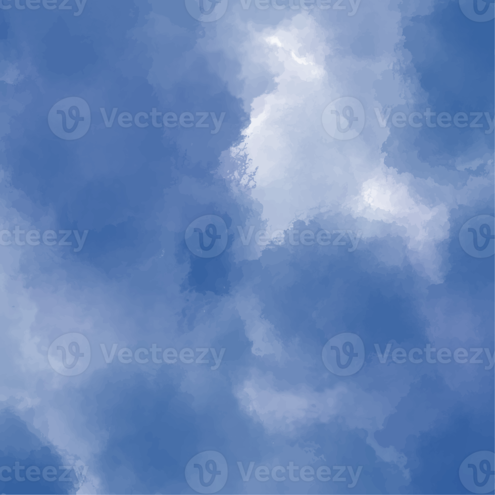 Abstract blue watercolor for background png