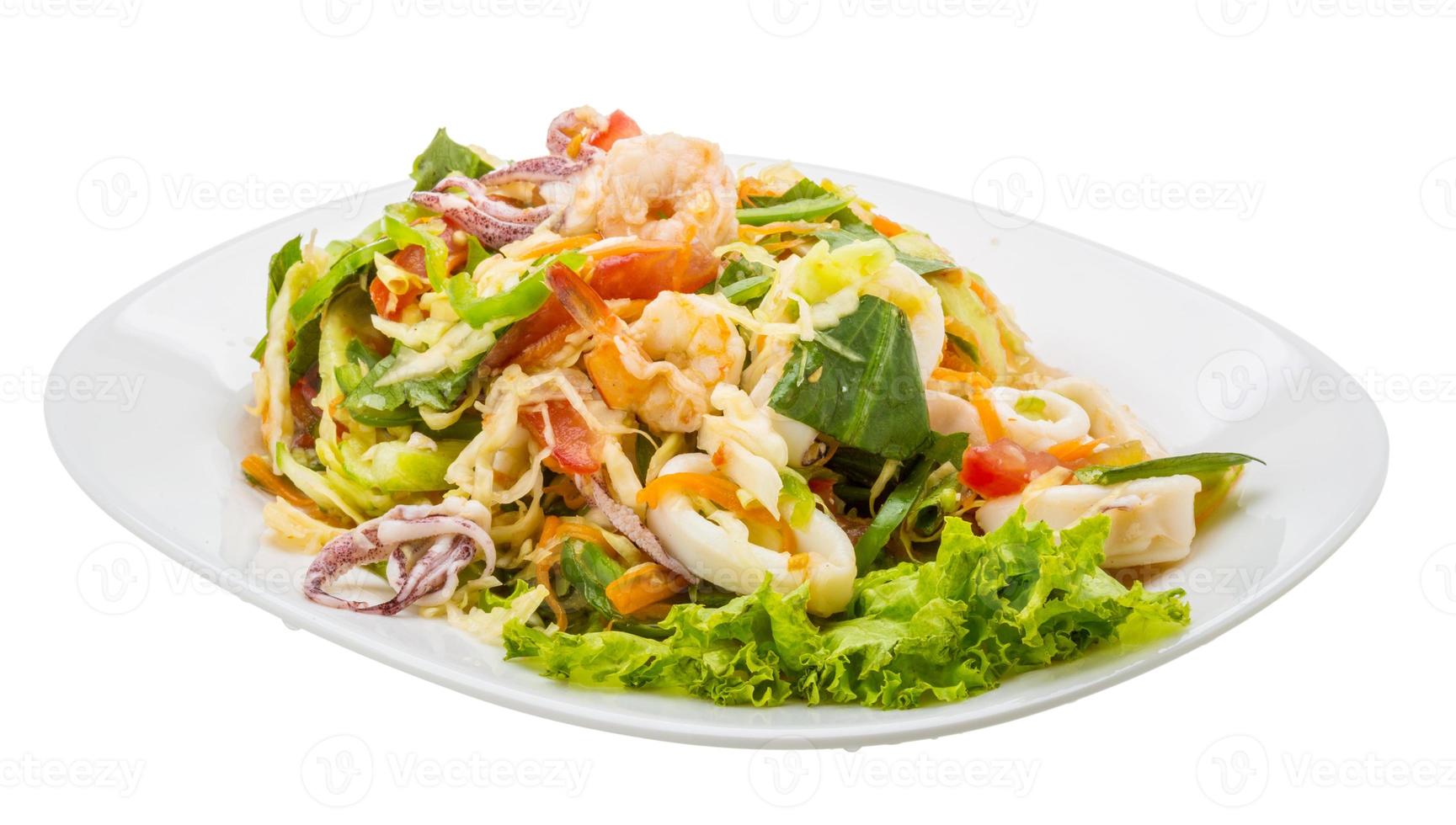 Asian seafood salad photo