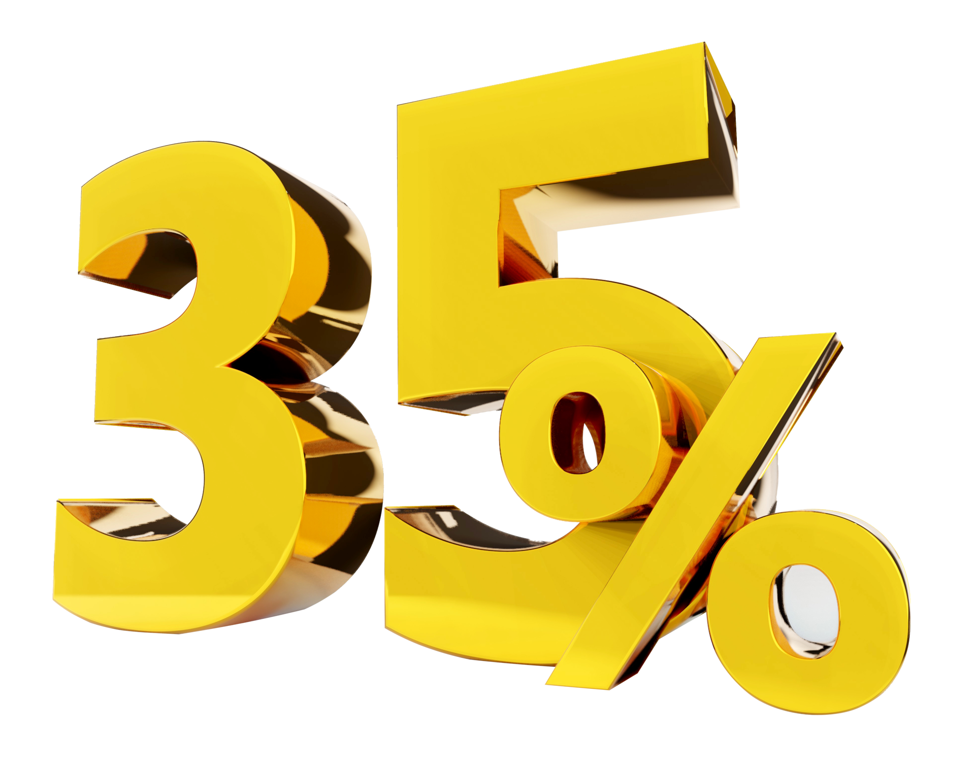35 Percent Golden Symbol 3D Render 8478133 PNG 35-percent-golden-symbol-3d-render-8478133-png