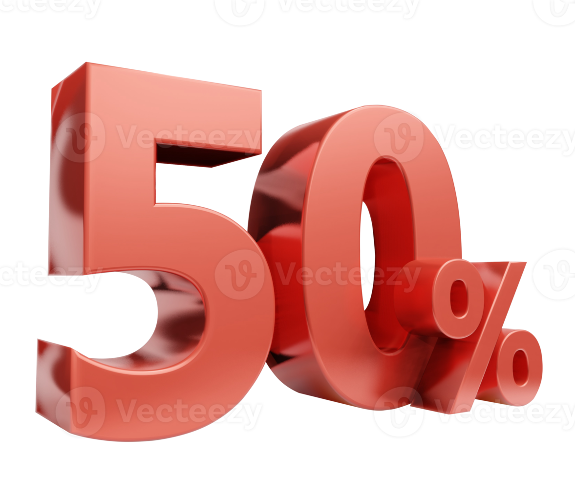Red price promotion symbol , 3D render png