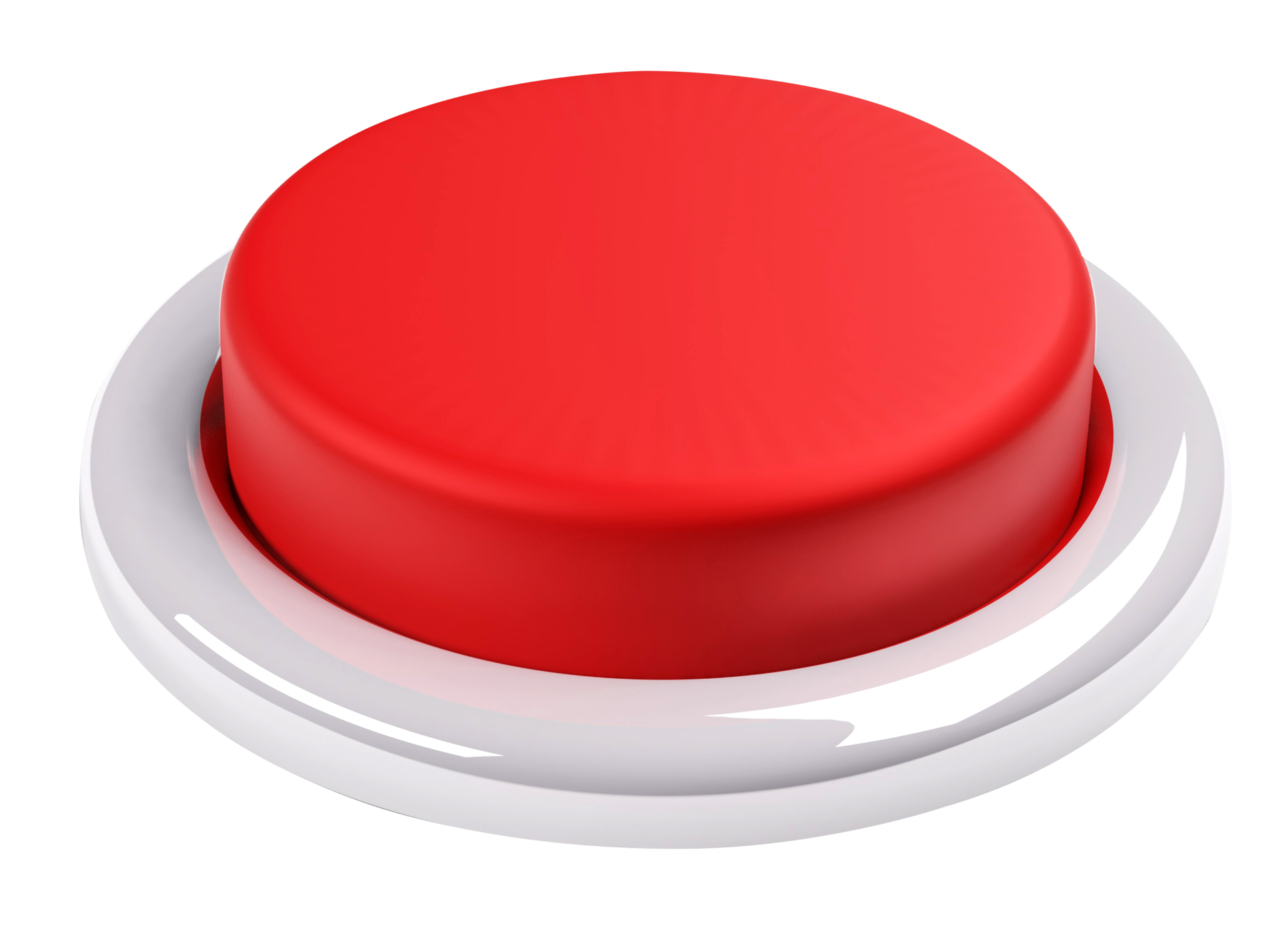 Red button isolate backbround , 3D render 8478197 PNG