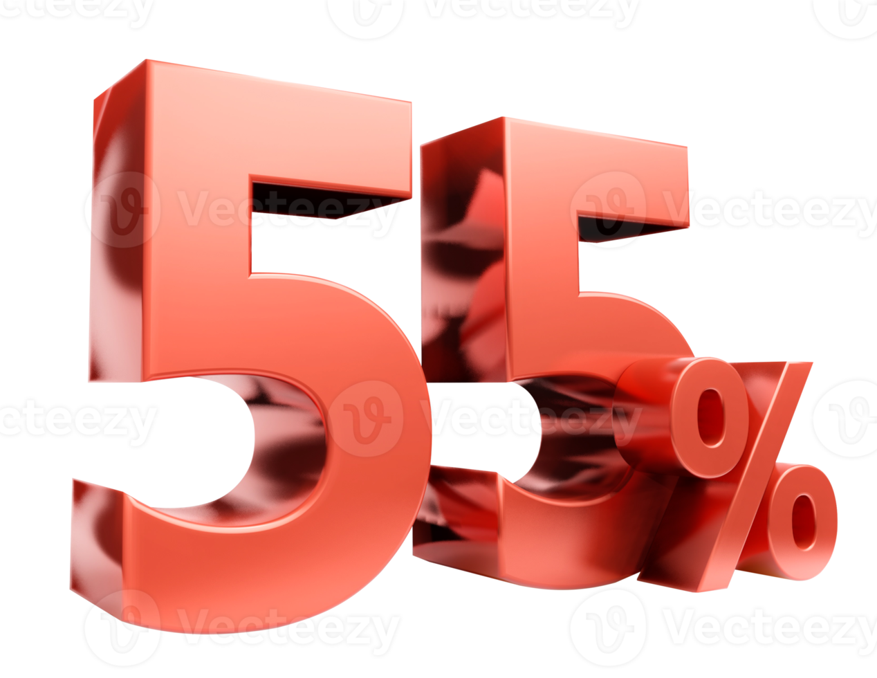 Red price promotion symbol , 3D render png
