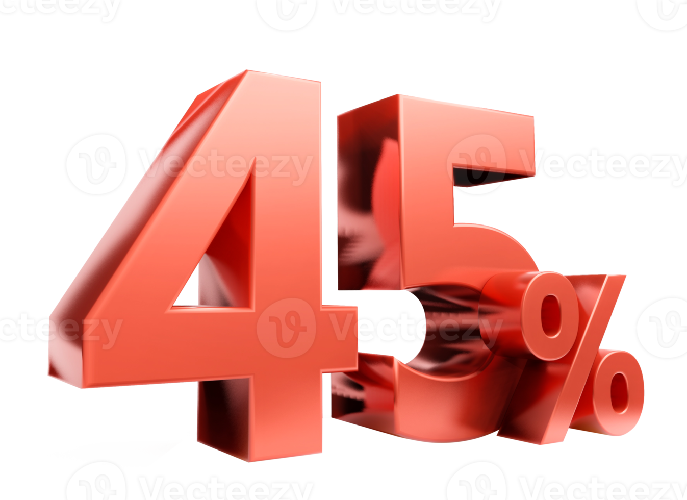 Red price promotion symbol , 3D render png