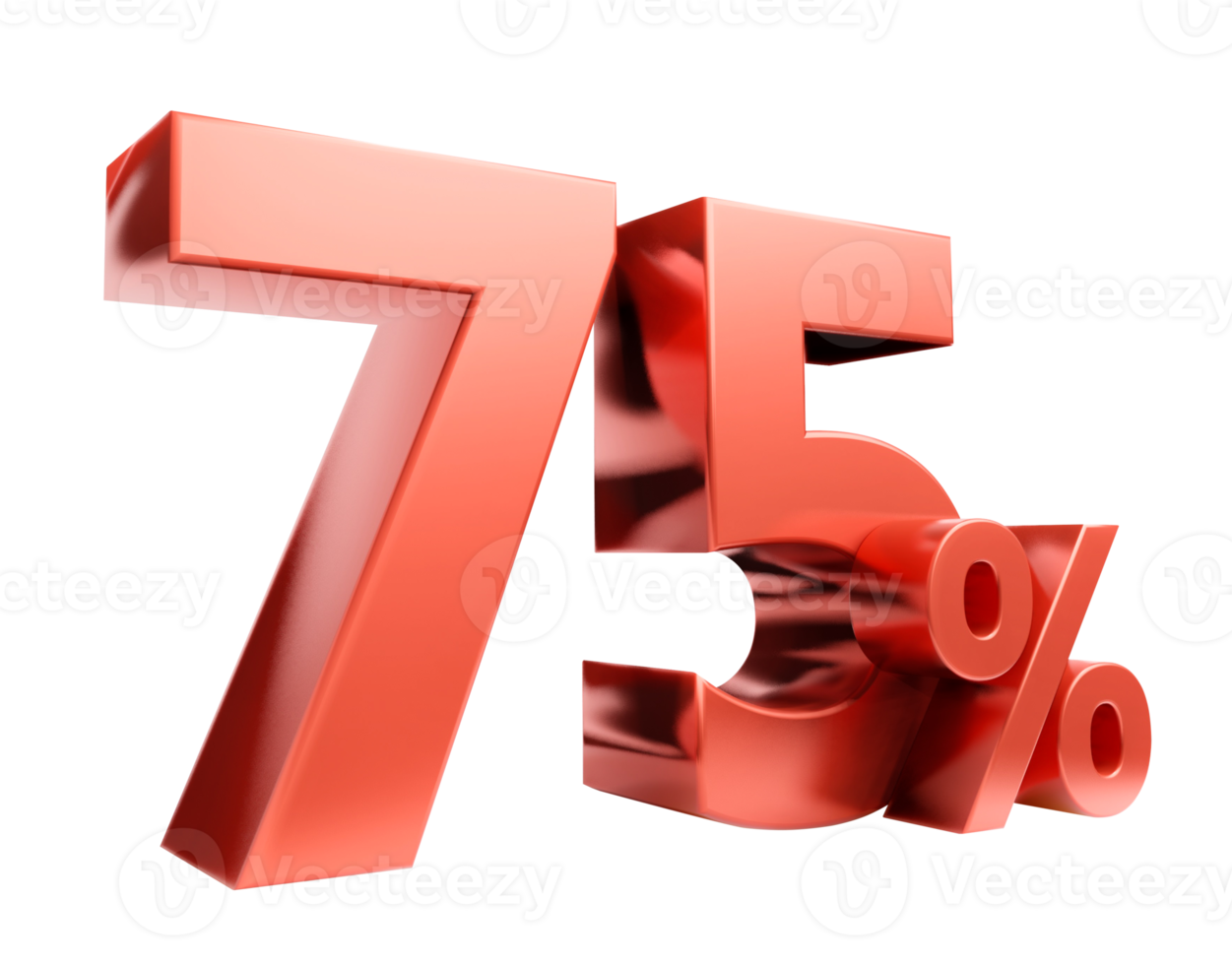 Red price promotion symbol , 3D render png