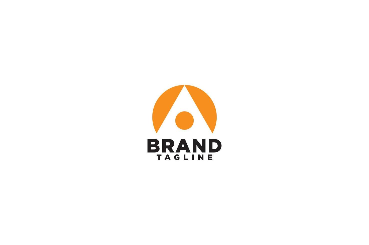 Letters A logo, negative space style. Minimal monochrome monogram symbol. Universal elegant vector sign design. Graphic alphabet symbol for corporate identity
