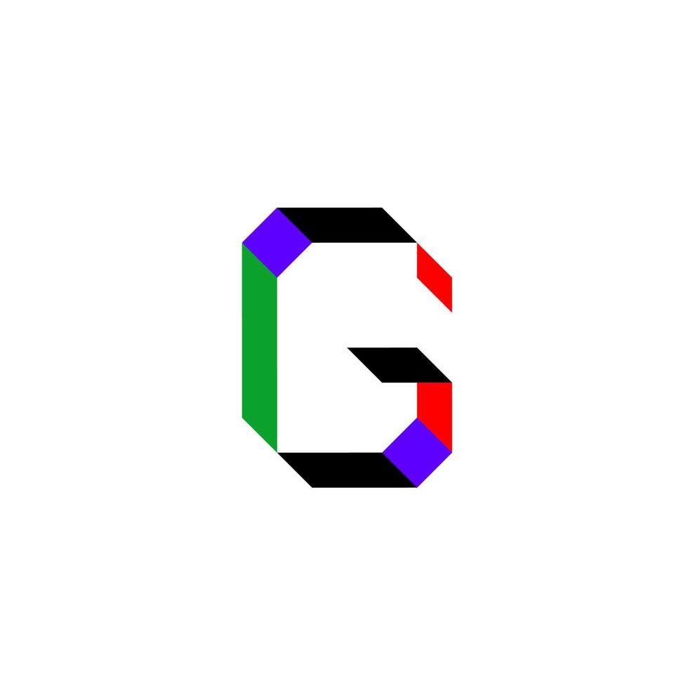 logotipo de la letra inicial g vector