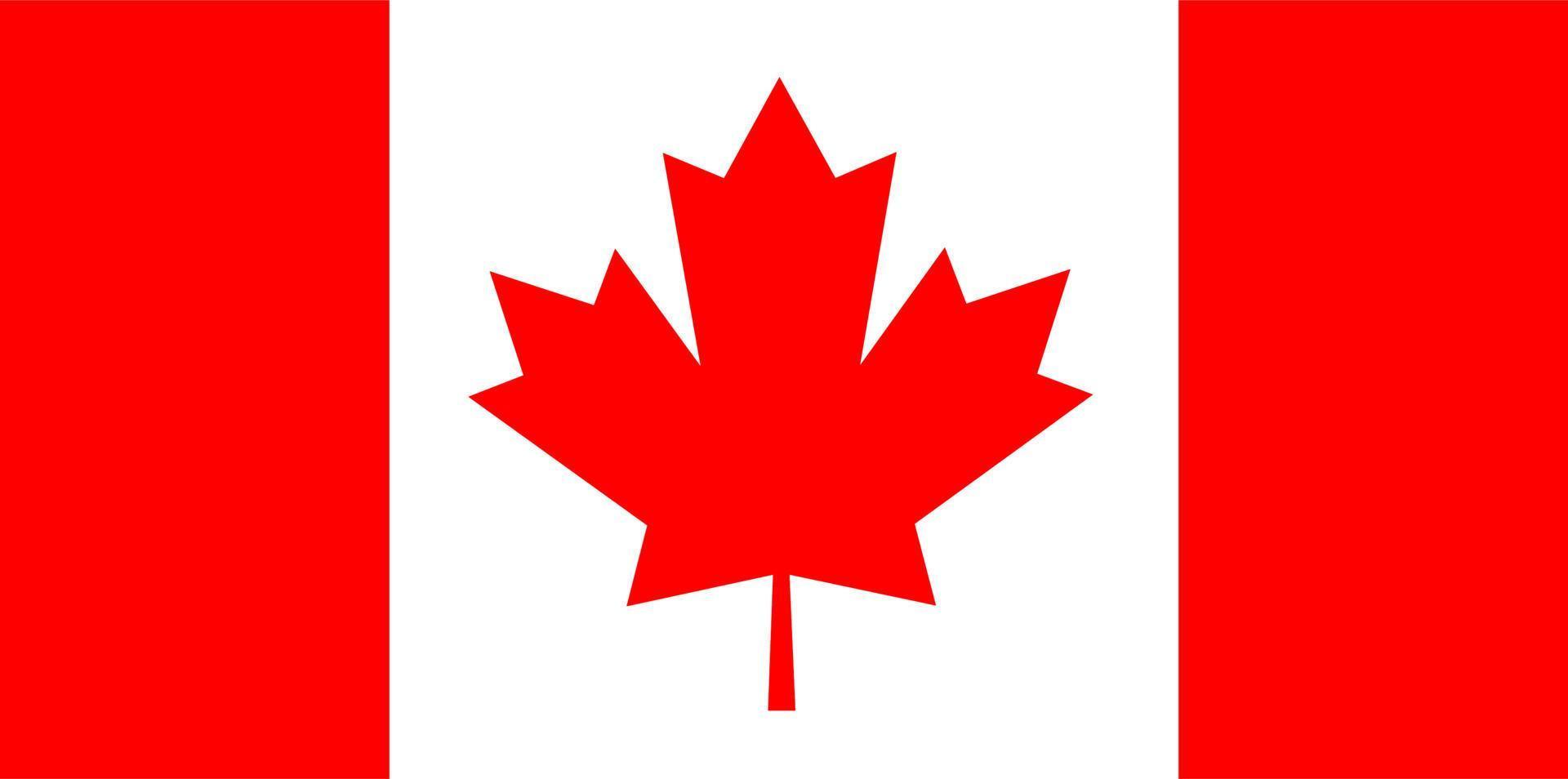 bandera nacional de canadá vector