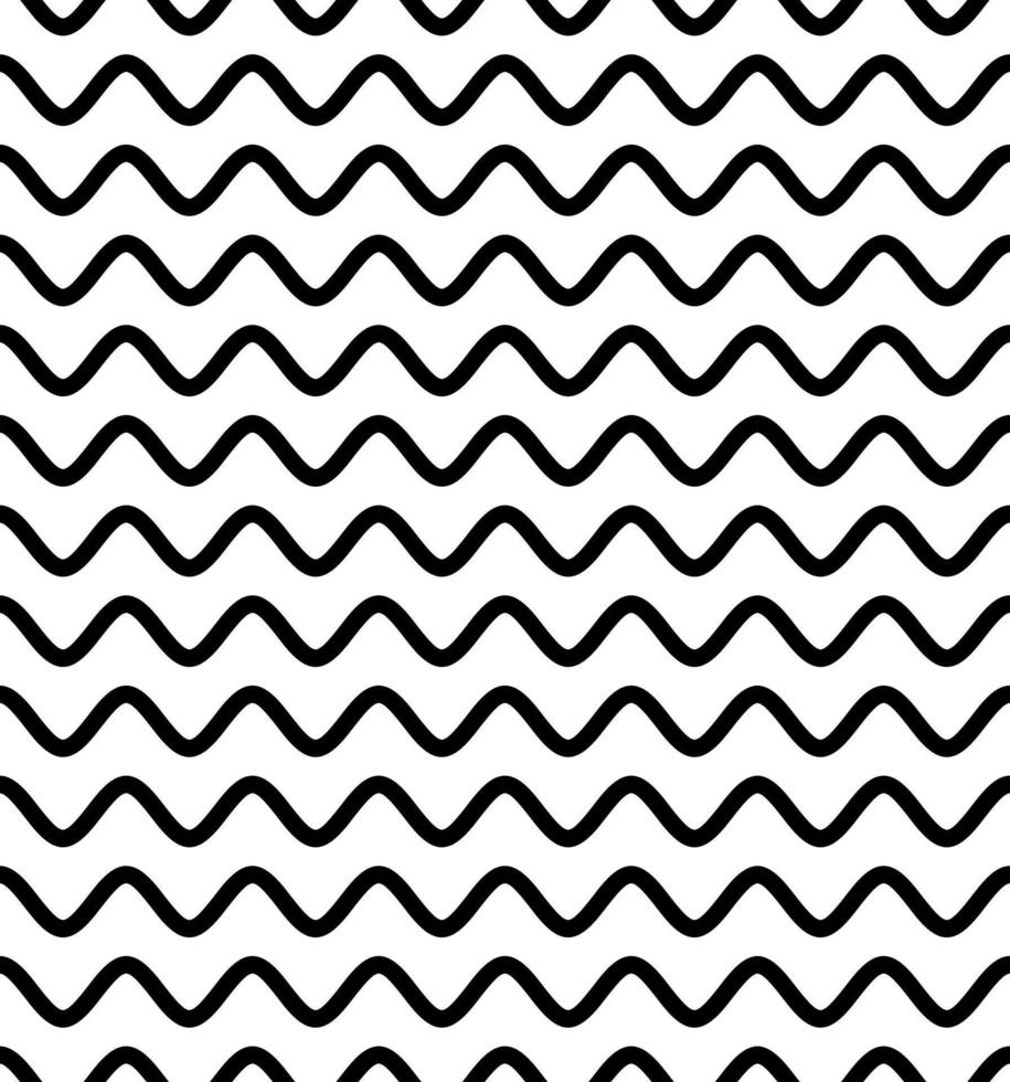 hand drawn wavy line seamless pattern vector