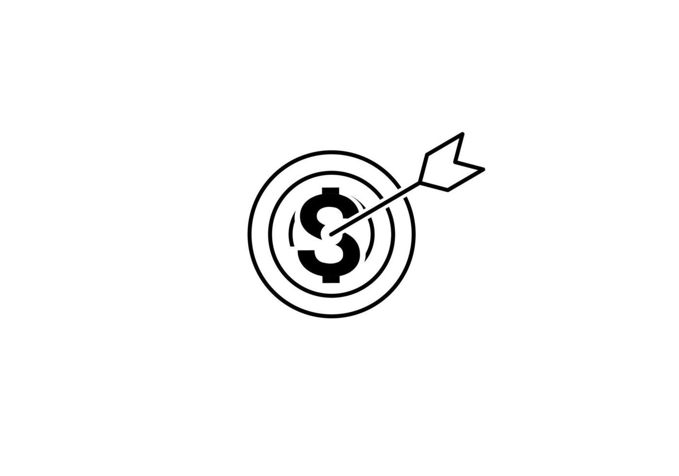 target and arrow.money target icon vector