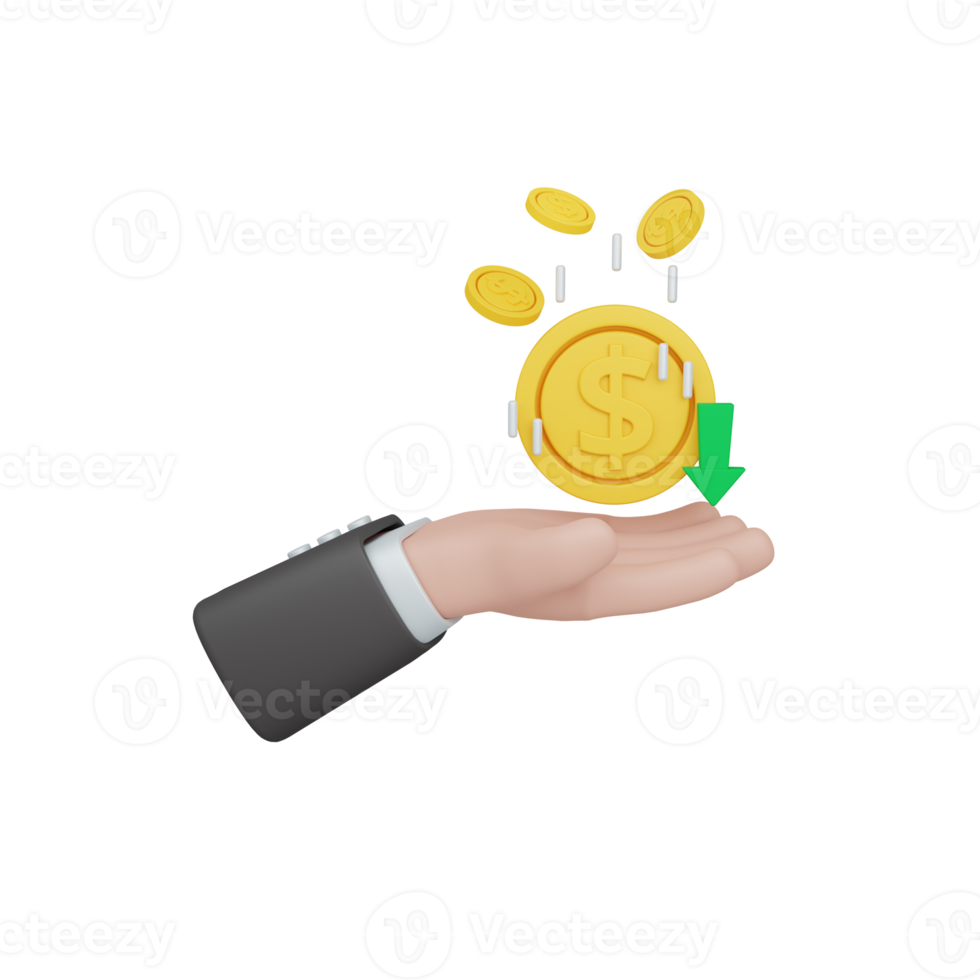 3d rendering cashback isolated. useful for e-commerce or business online design illustration premium png