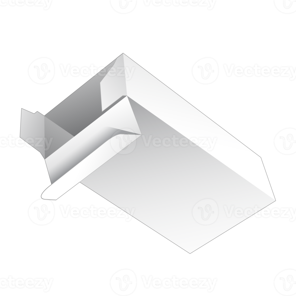 3D packaging box mockup png