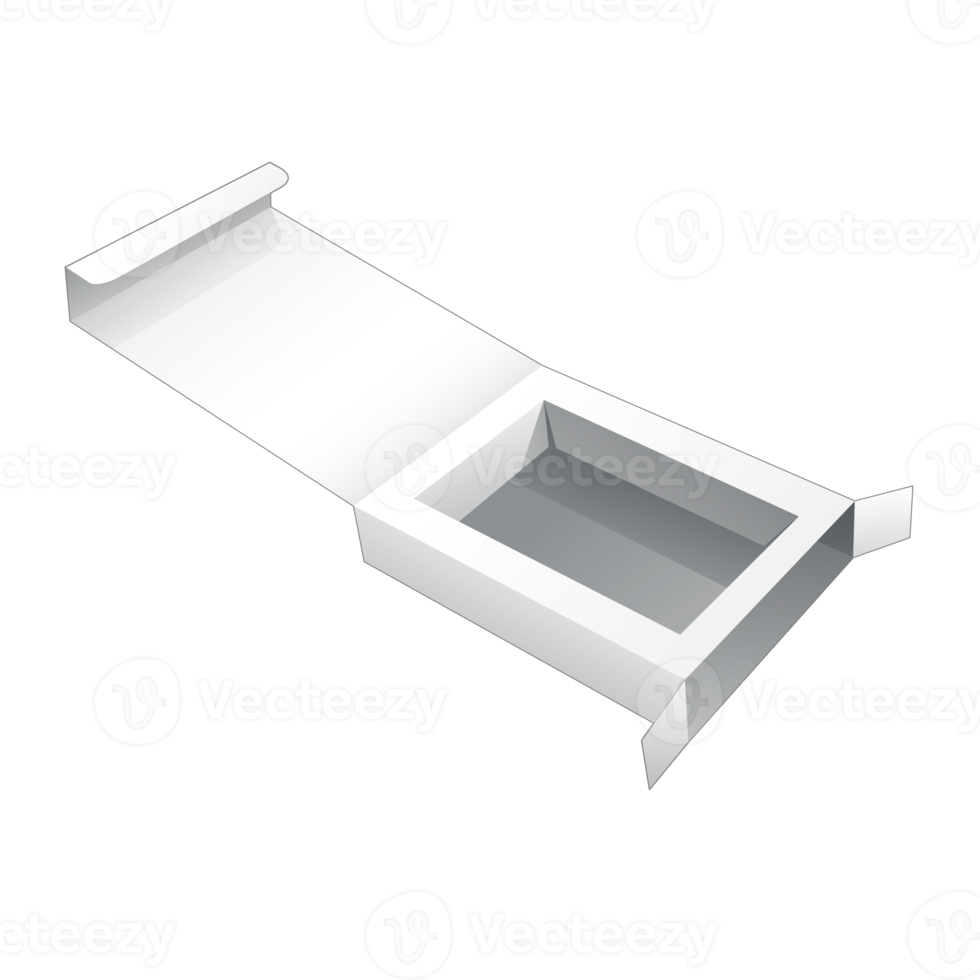 maqueta de caja de embalaje 3d png