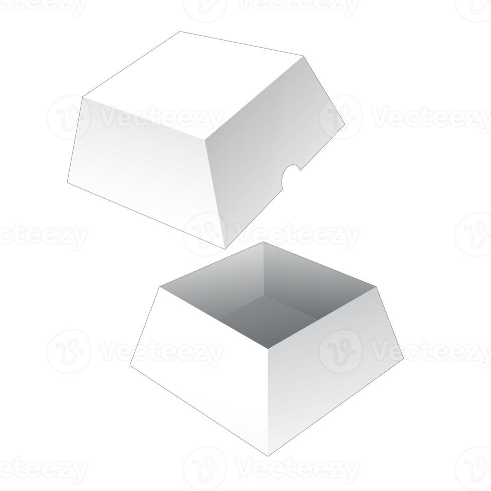 3D-Verpackungsbox-Modell png