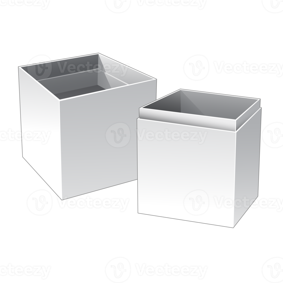3D packaging box mockup png