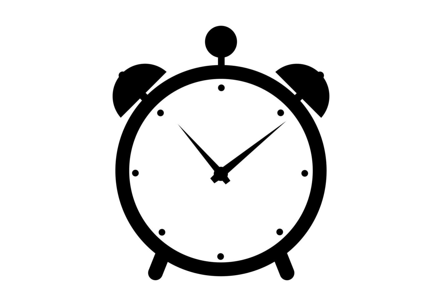 Clock Alarm Icon Vector Illustration isolated on white background