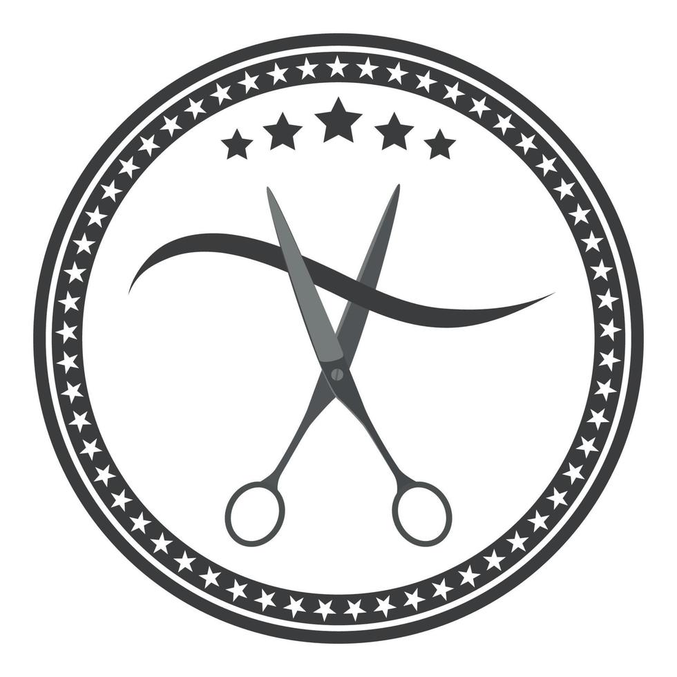 barber logo illustration. vector