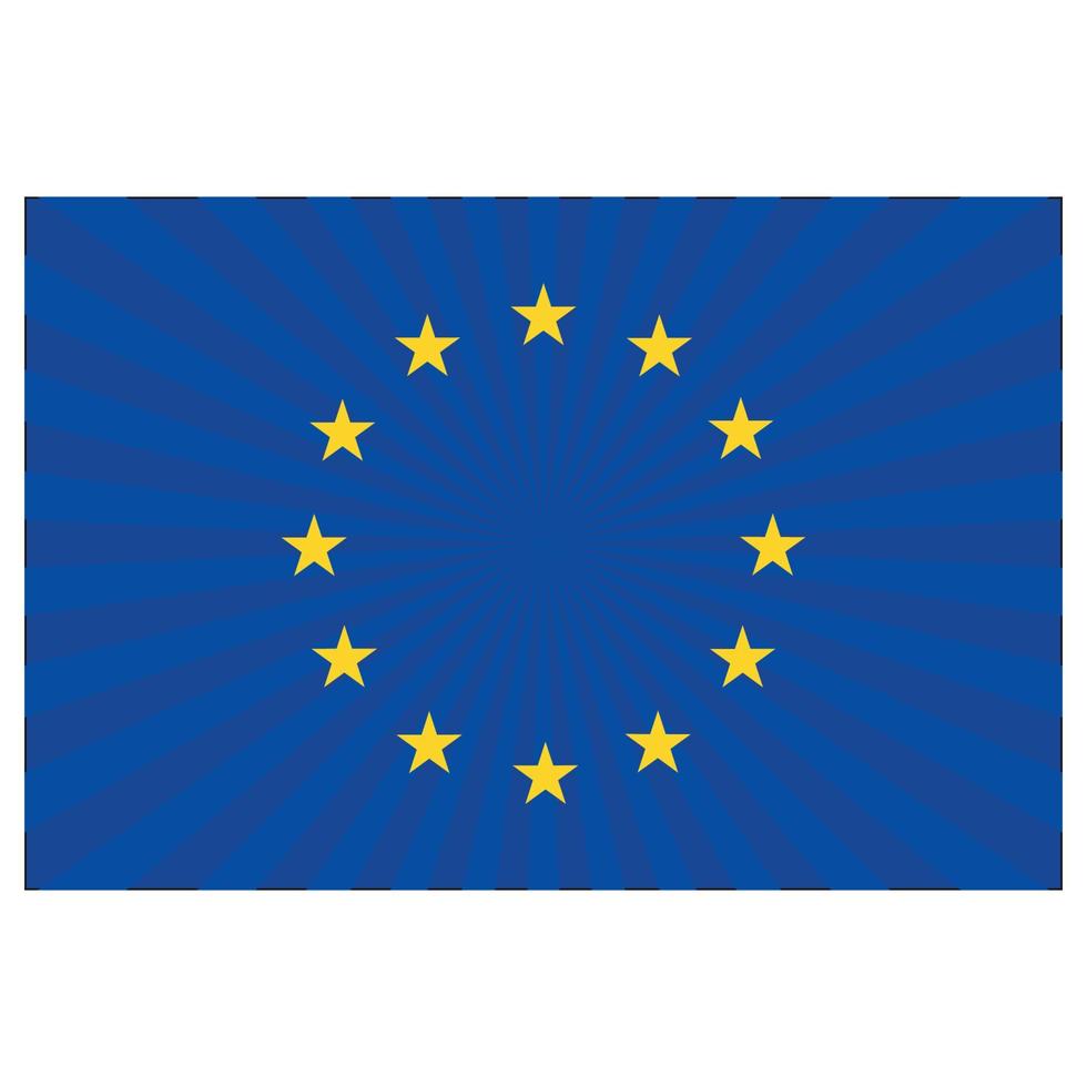 European Union flag illustration vector