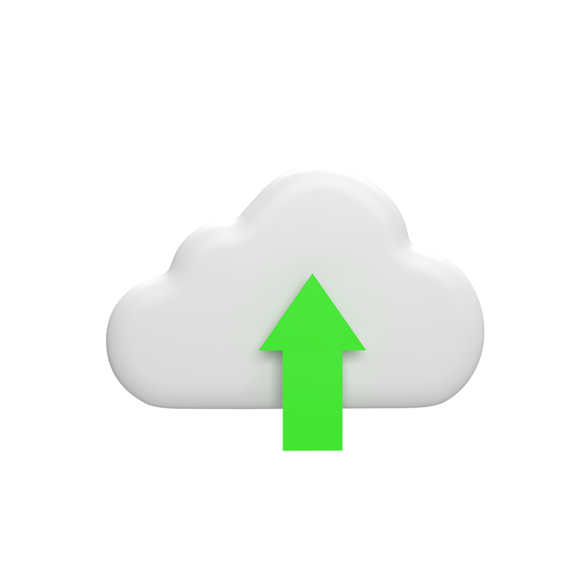 Free Cloud upload 3d icon model cartoon style concept. render illustration  8480051 PNG with Transparent Background