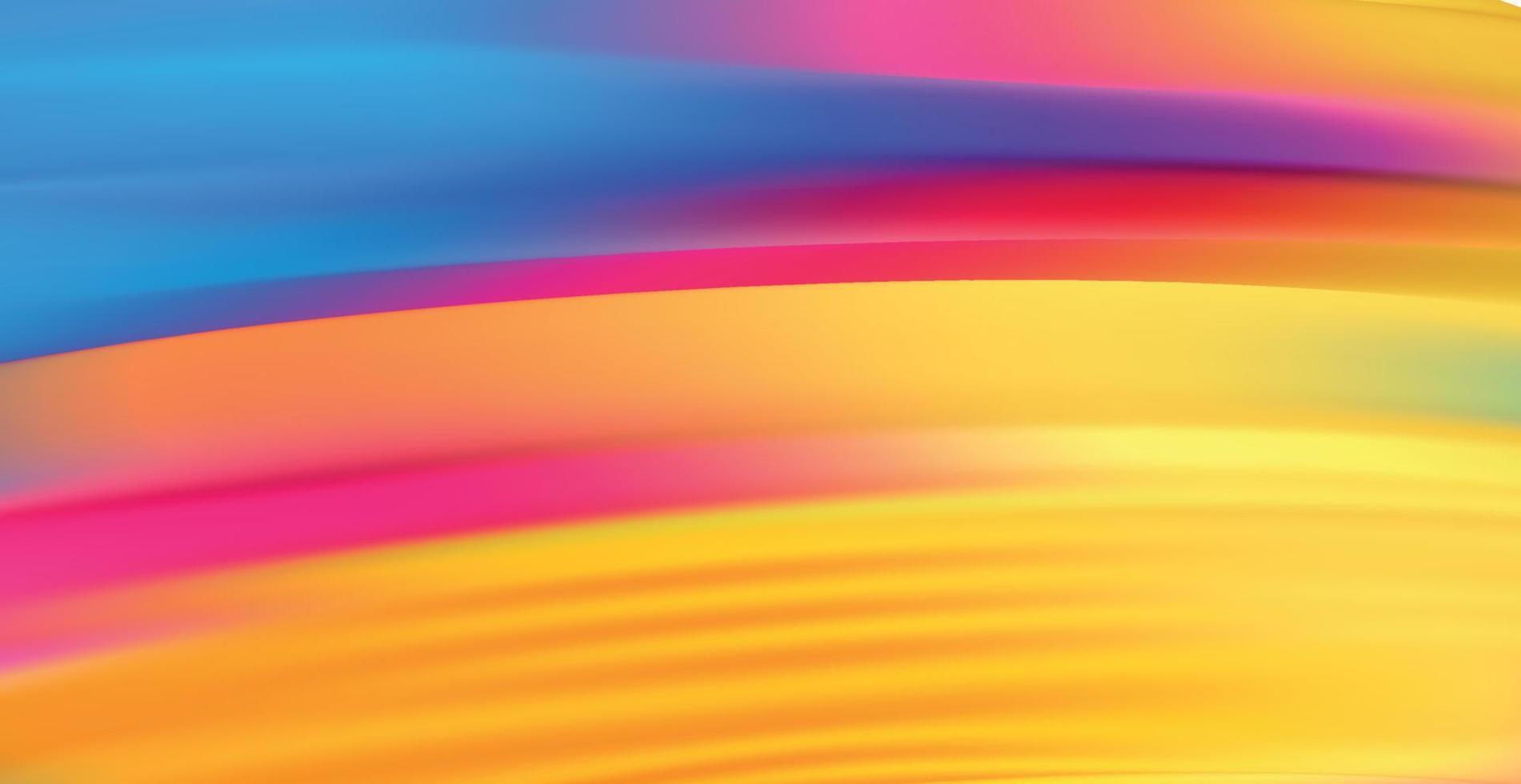 Panoramic background rainbow abstract web template - Vector