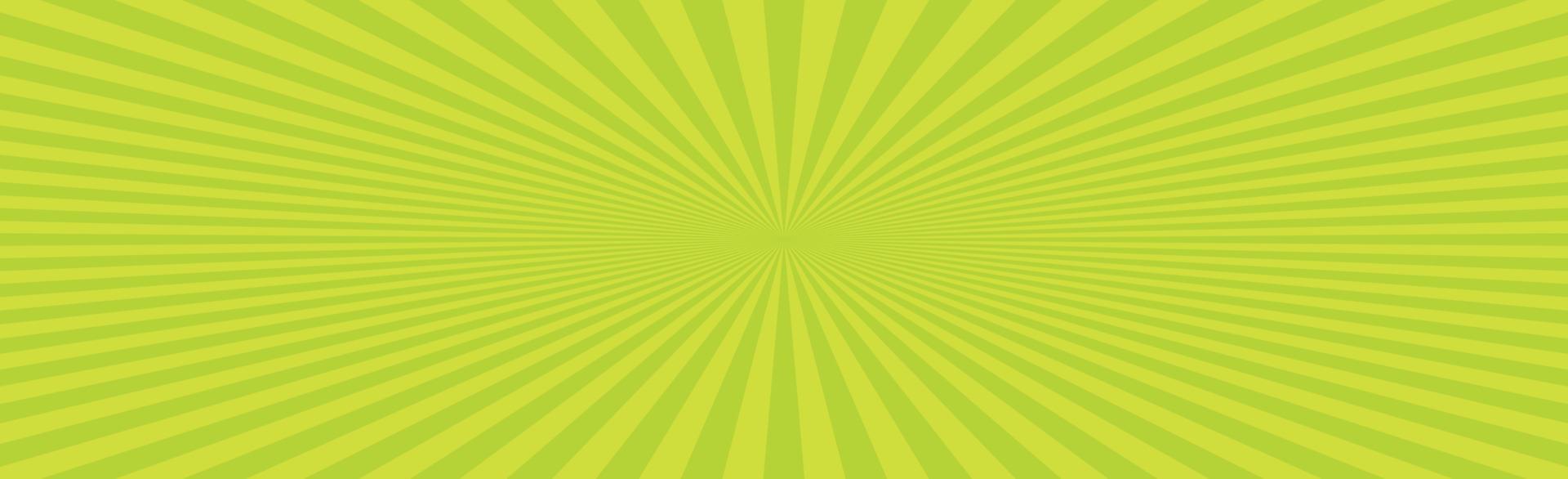 Radial yellow sun rays, bright panoramic pattern texture background - Vector
