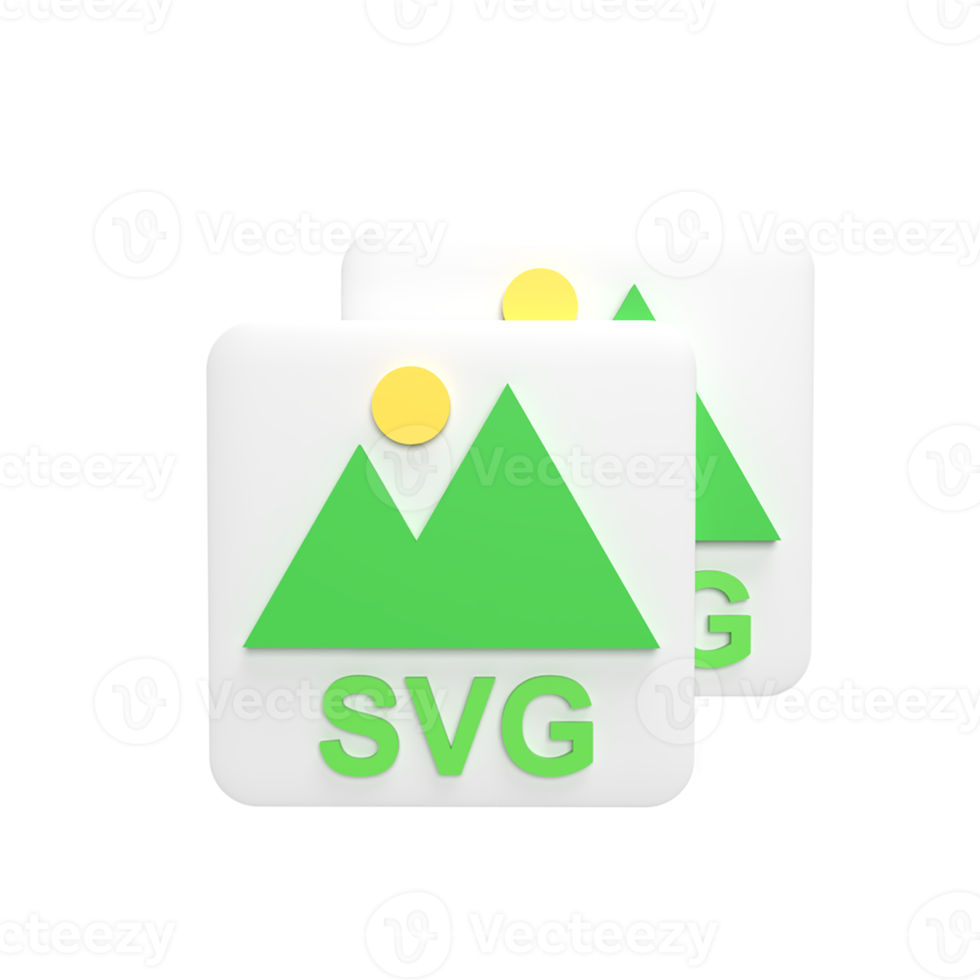 SVG-bestand 3D-pictogram model cartoon stijl concept. illustratie weergeven png