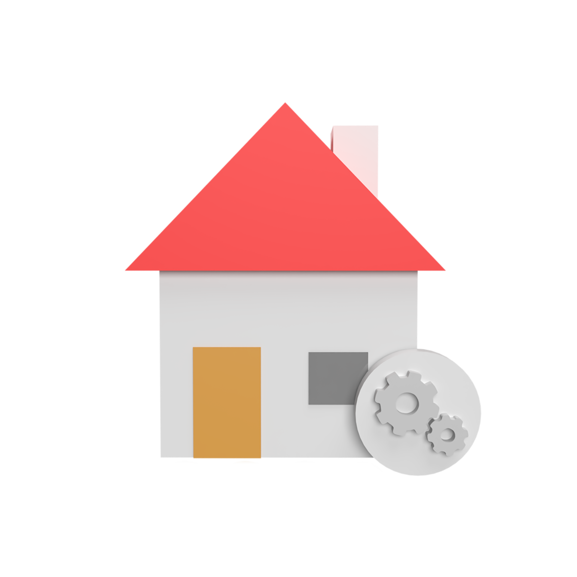 Free Renovation house 3d icon model cartoon style concept. render  illustration 8480155 PNG with Transparent Background