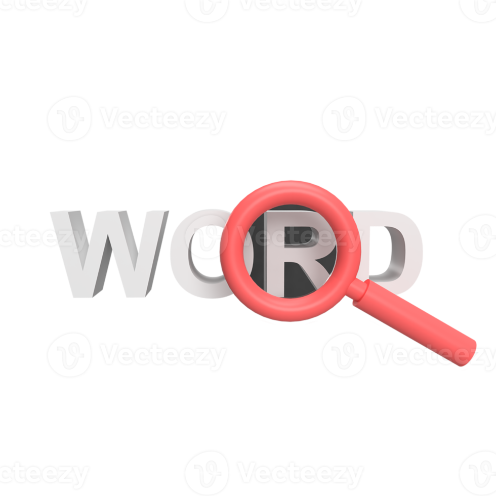 Search word 3d icon model cartoon style concept. render illustration png