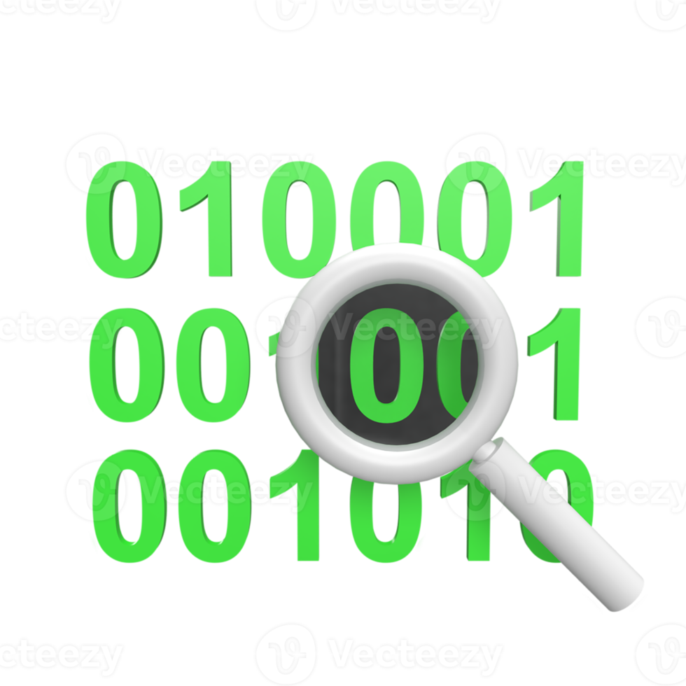 Find program 3d icon model cartoon style concept. render illustration png