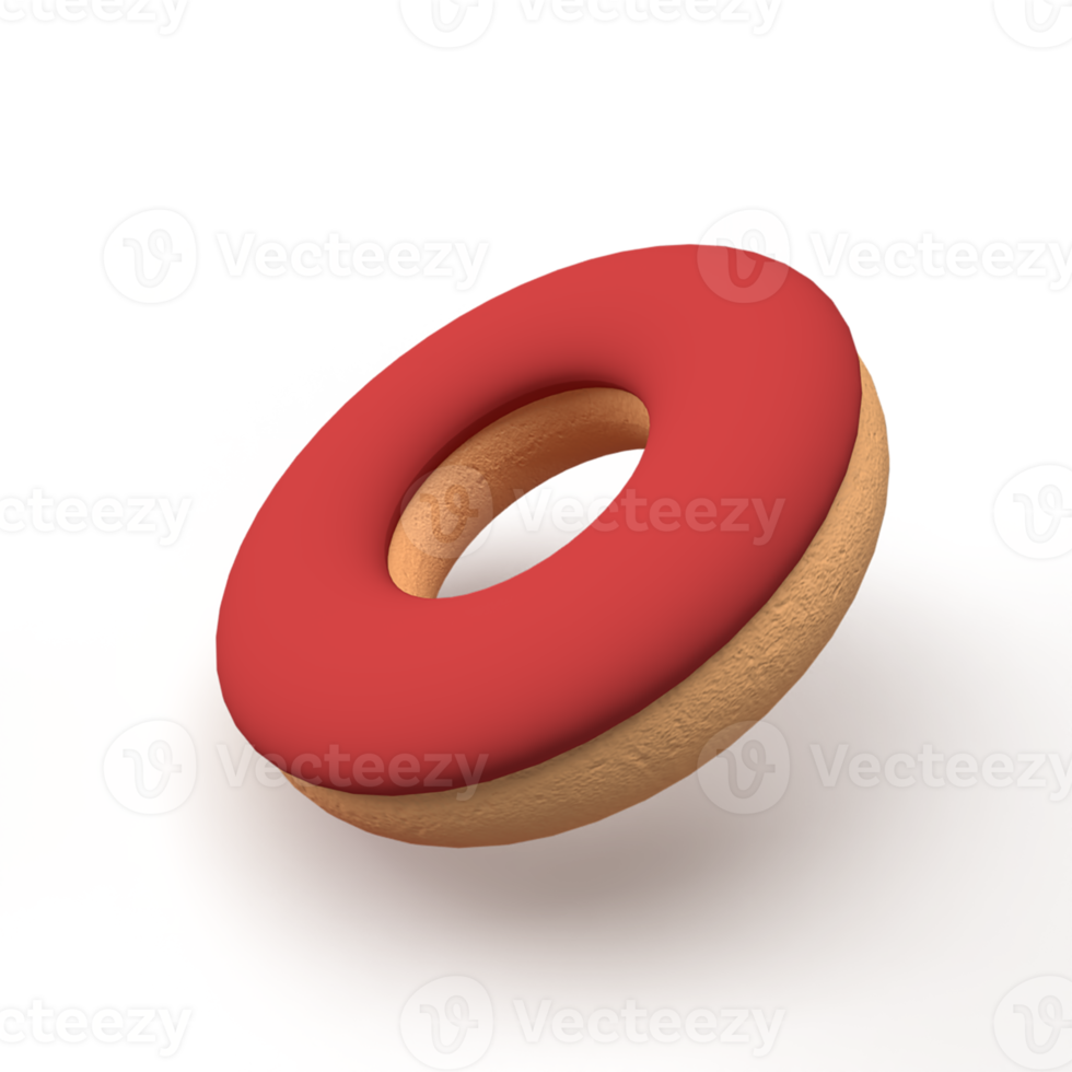 Donuts 3d rendering illustration png