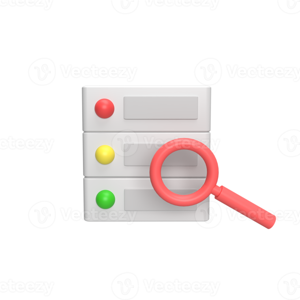 Finden Sie Server 3D-Symbol-Modell-Cartoon-Stil-Konzept. Abbildung machen png