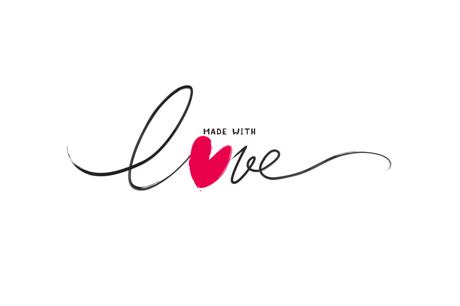 Free a signature that says made with love 8480437 PNG with Transparent  Background