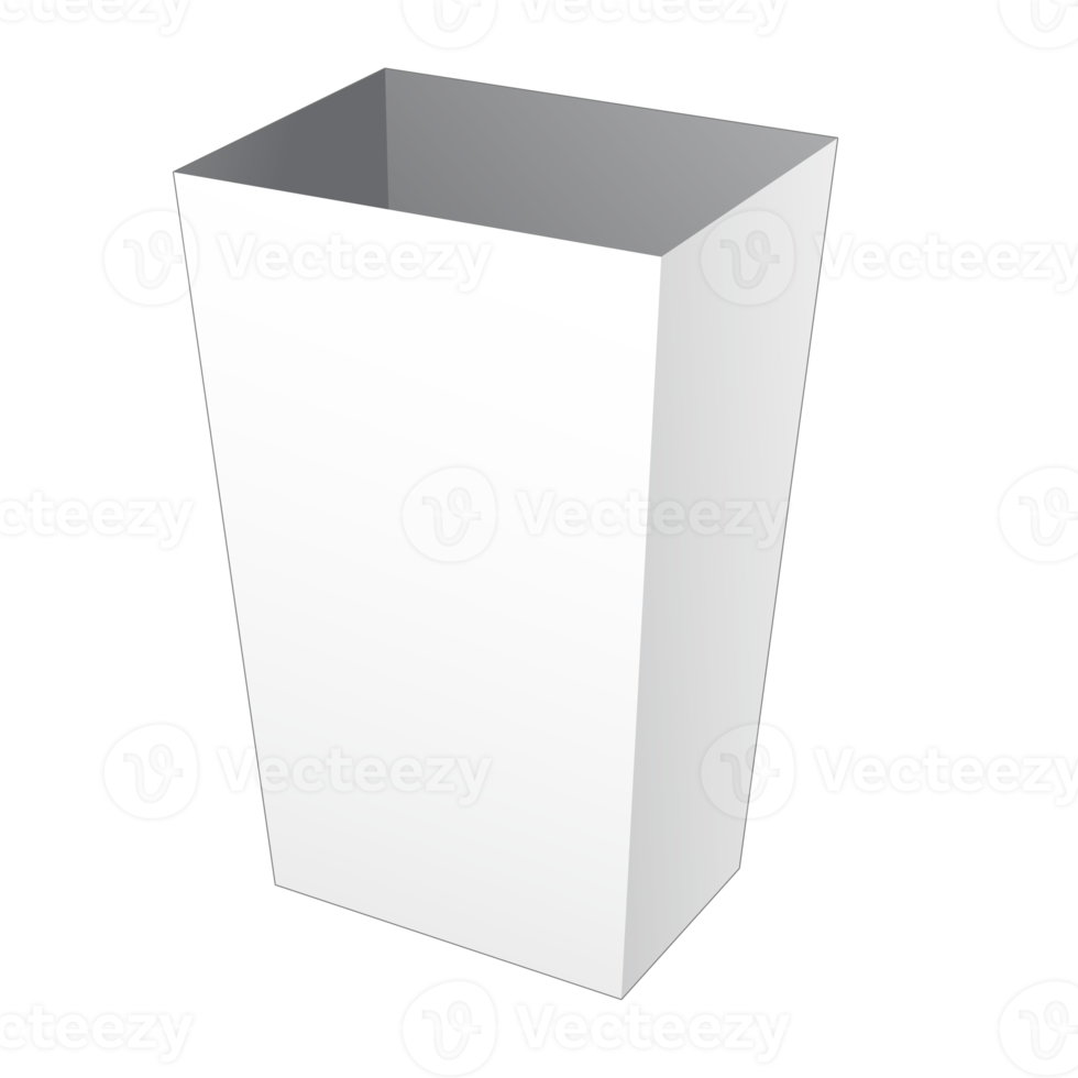 maqueta de caja de embalaje 3d png