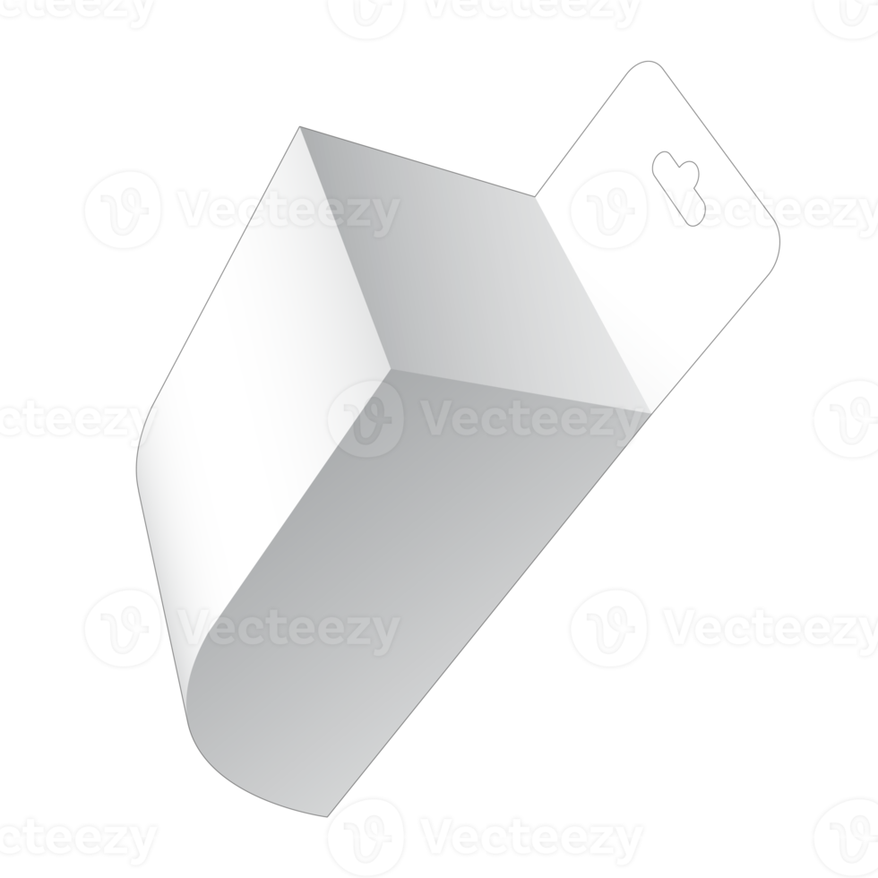 3D packaging box mockup png