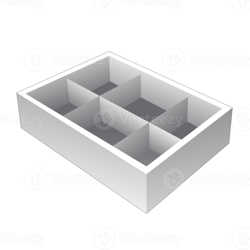 maqueta de caja de embalaje 3d png