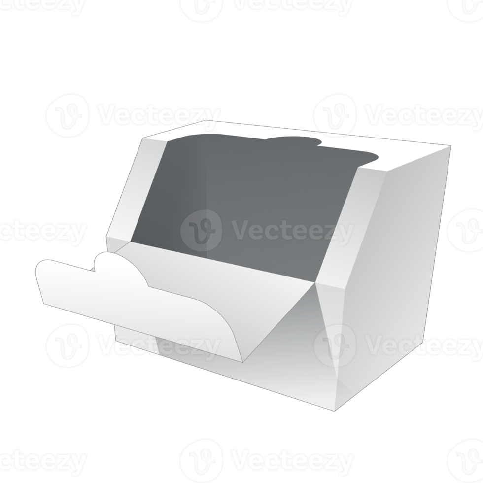 3D packaging box mockup png