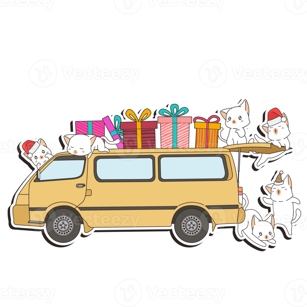 cute cat cartoon character png