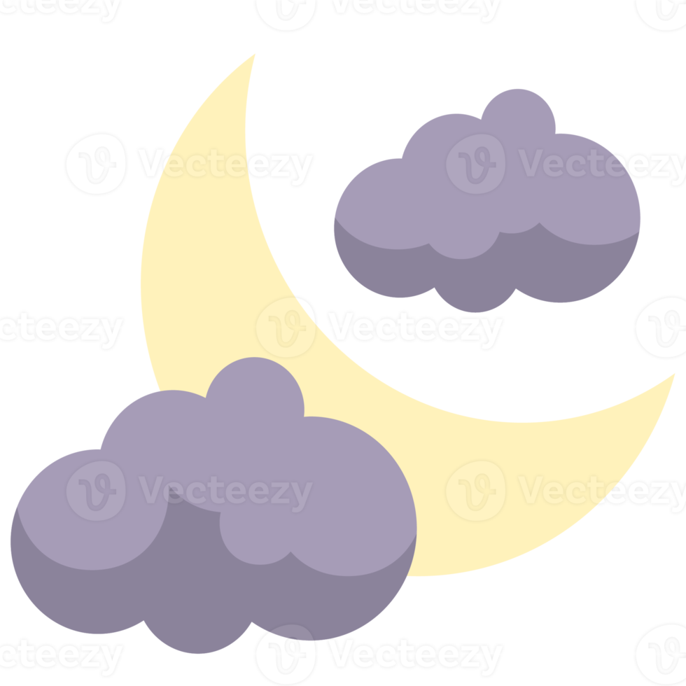 maan pictogram vlakke stijl png