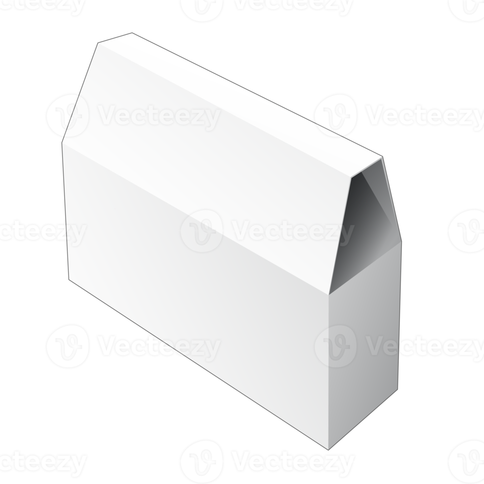 maqueta de caja de embalaje 3d png