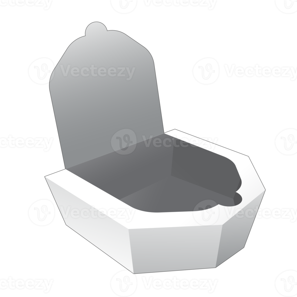 3D packaging box mockup png