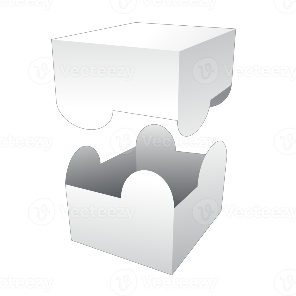 3D-Verpackungsbox-Modell png