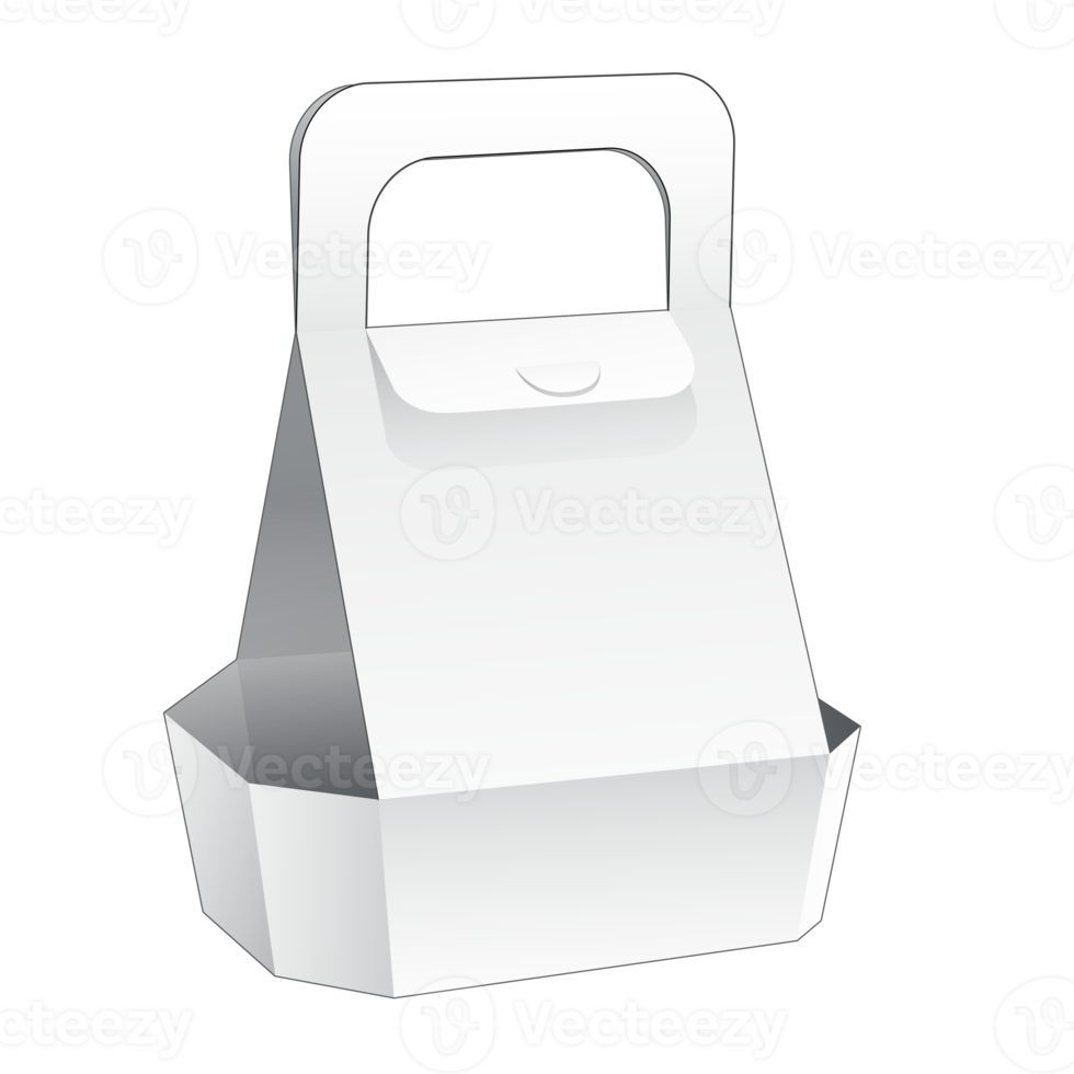 maquette de boîte d'emballage 3d png