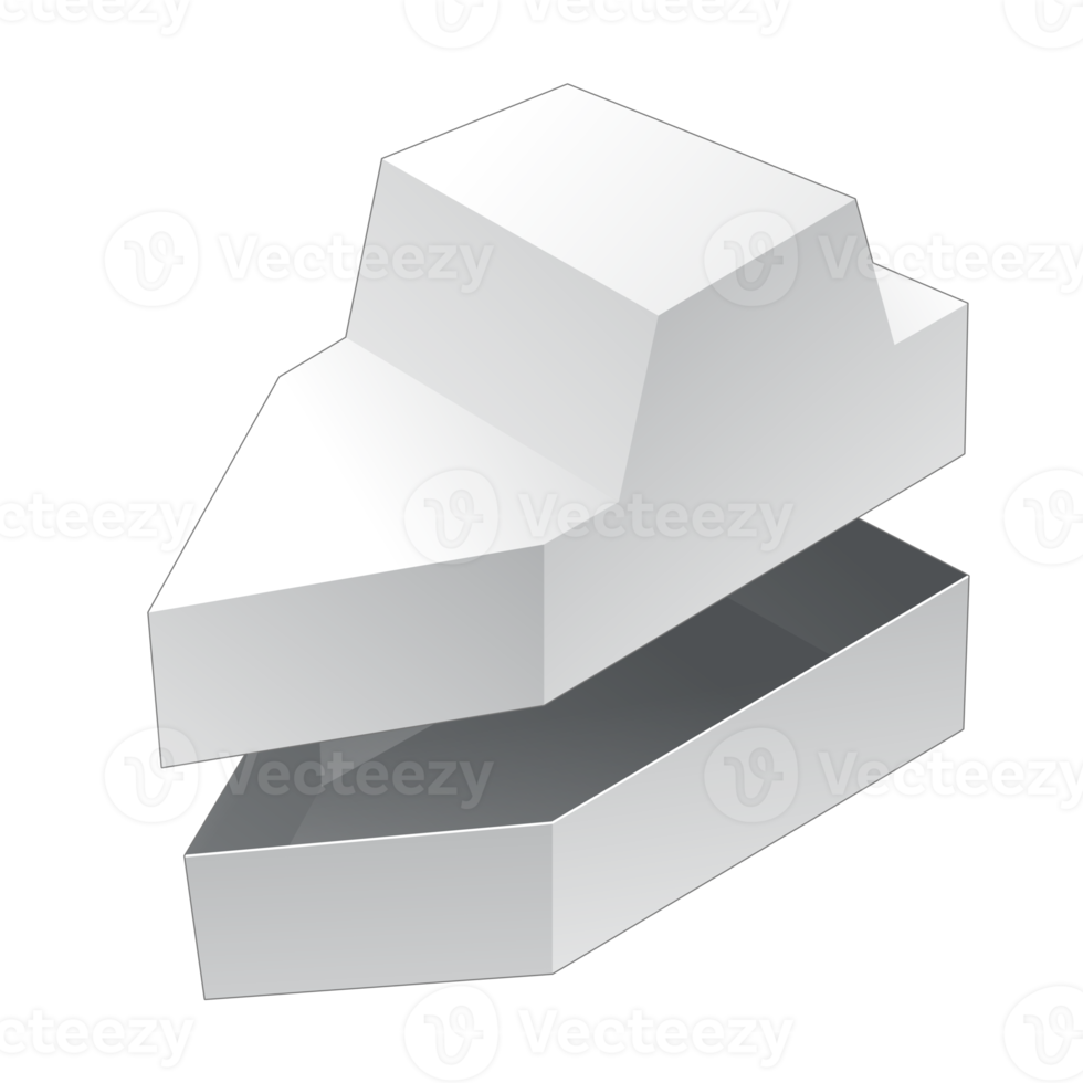 maqueta de caja de embalaje 3d png