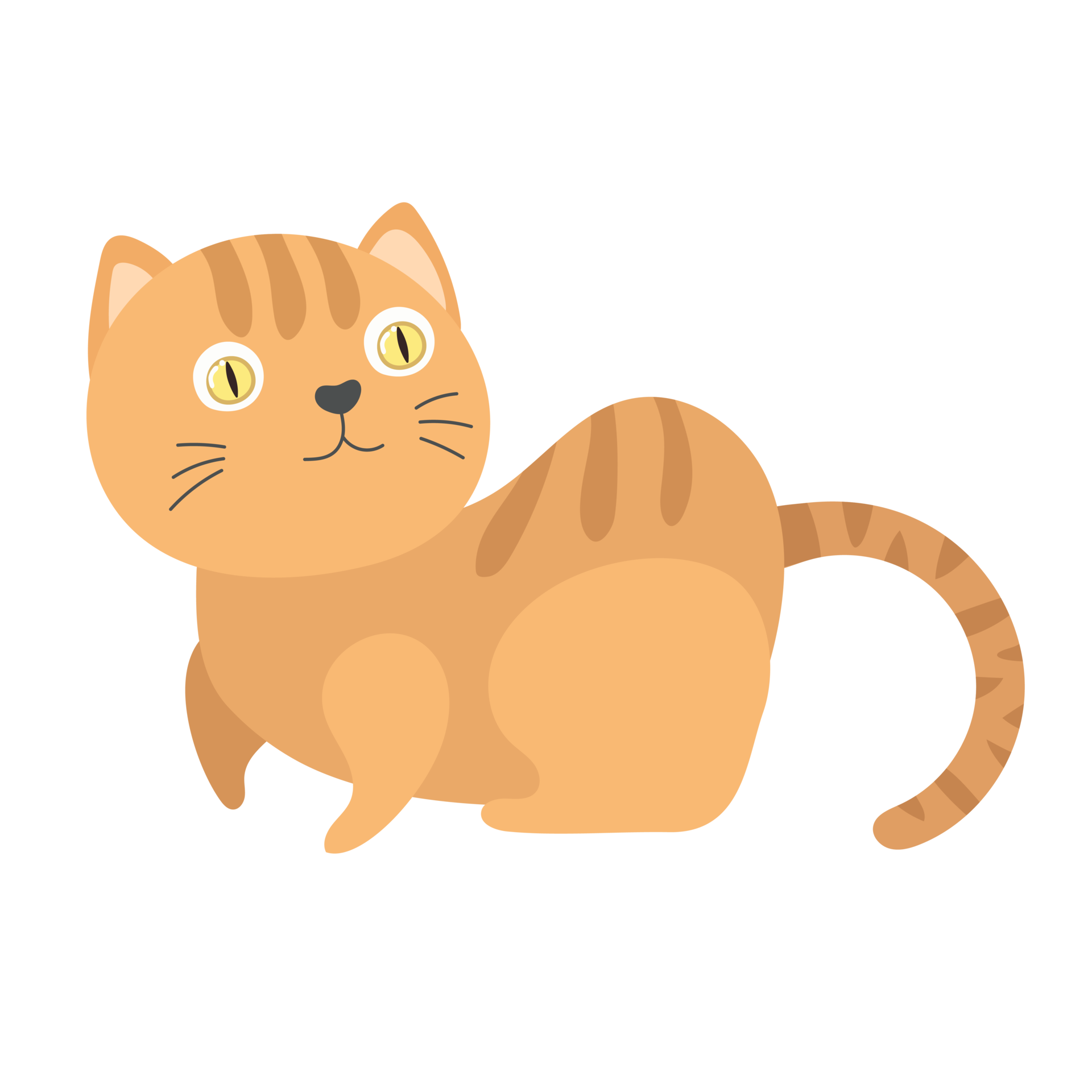 desenho de gato em estilo simples 8481033 PNG