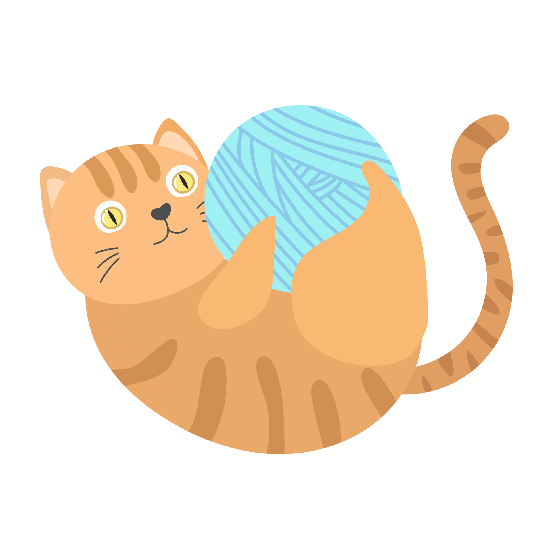 desenho de gato em estilo simples 8481033 PNG