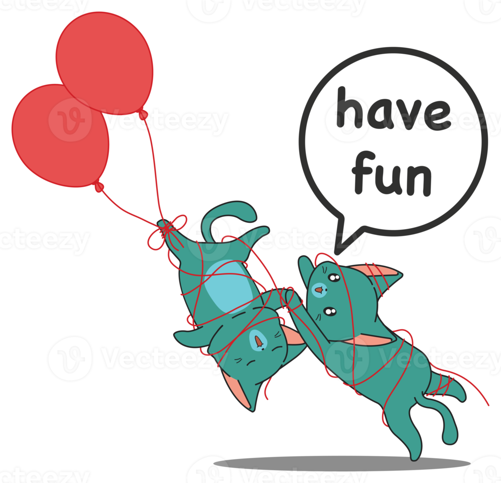 funny cat character sticker png